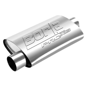 Borla® - Pro XS™ Stainless Steel Oval Unnotched Gray Exhaust Muffler (2" Center ID, 2" Offset OD, 14" Length)