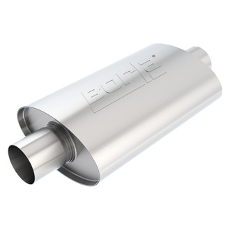 Borla® - XR-1™ Stainless Steel Oval Sportsman Racing Gray Exhaust Muffler