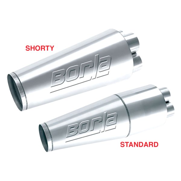 Borla® 40997 XR1™ Stainless Steel Round Collector Silver Exhaust