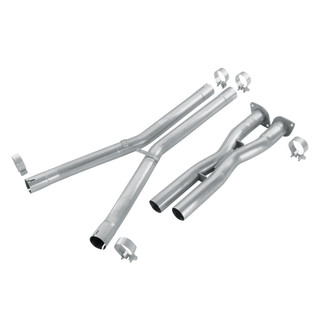 Borla® - Stainless Steel Dual X-Pipe with Mid-Pipes