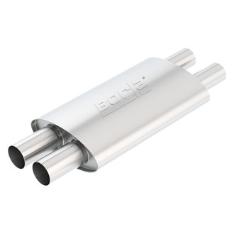 Borla® - Touring™ Stainless Steel Oval Gray Exhaust Muffler Assembly