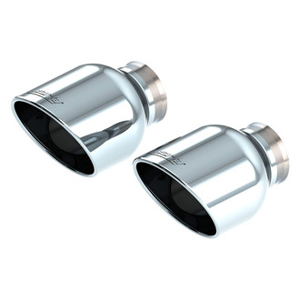 Borla® - 304 SS Round Clamp-On Bright Chrome Exhaust Tips