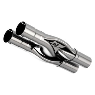 Borla® - SwitchFire™ 304 SS X-Pipe with Notches (3" Inlet, 3" Outlet)
