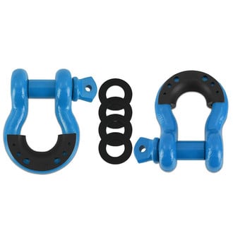 Borne Off-Road® - Blue 3/4 Steel D-Ring Shackle Set