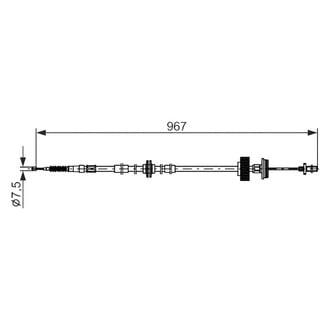Bosch® - Passenger Side Parking Brake Cable