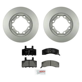 Bosch® - QuietCast™ Premium 1-Piece Brake Kit with Ceramic Brake Pads