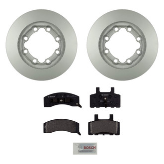 Bosch® - QuietCast™ Premium 1-Piece Brake Kit with Organic Brake Pads