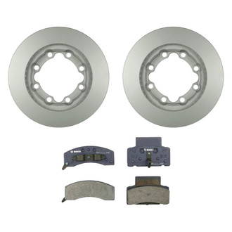Bosch® - QuietCast™ Premium 1-Piece Brake Kit with Organic Brake Pads
