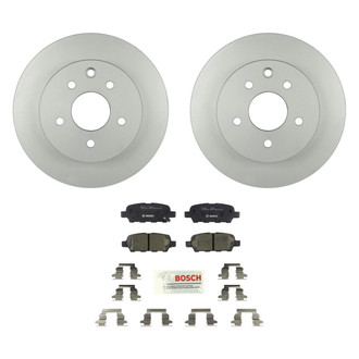 Bosch® - QuietCast™ Premium 1-Piece Brake Kit with Ceramic Brake Pads
