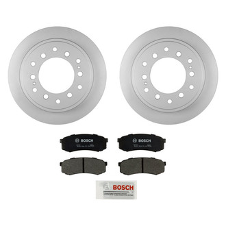 Bosch® - QuietCast™ Premium 1-Piece Brake Kit with Organic Brake Pads