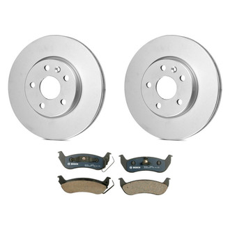 Bosch® - QuietCast™ Premium 1-Piece Brake Kit with Organic Brake Pads