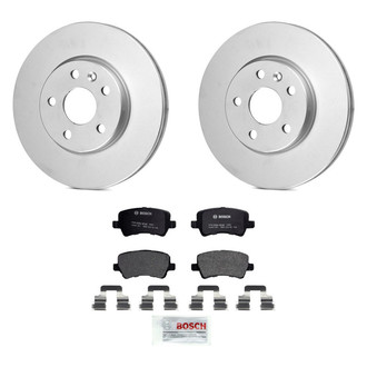 Bosch® - QuietCast™ Premium 1-Piece Brake Kit with Semi-Metallic Brake Pads
