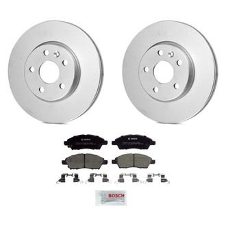 Bosch® - QuietCast™ Premium 1-Piece Brake Kit with Ceramic Brake Pads
