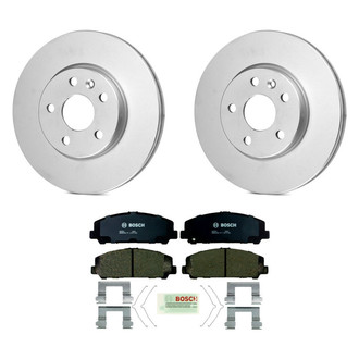 Bosch® - QuietCast™ Premium 1-Piece Brake Kit with Organic Brake Pads