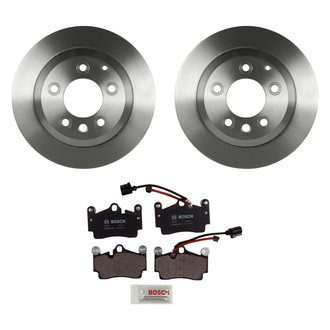 Bosch® - QuietCast™ Premium 1-Piece Brake Kit with Organic Brake Pads