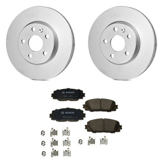 Bosch® - QuietCast™ Premium 1-Piece Brake Kit with Ceramic Brake Pads