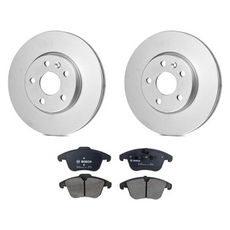 Bosch® - QuietCast™ Premium 1-Piece Brake Kit with Ceramic Brake Pads