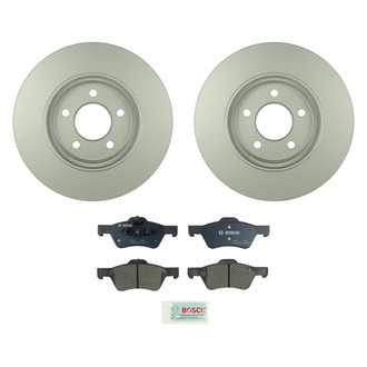 Bosch® - QuietCast™ Premium 1-Piece Brake Kit with Ceramic Brake Pads