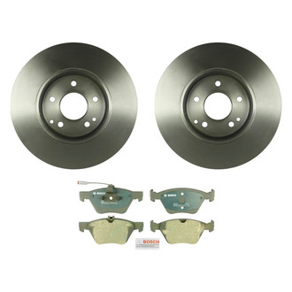 Bosch® - QuietCast™ Premium 1-Piece Brake Kit with Organic Brake Pads