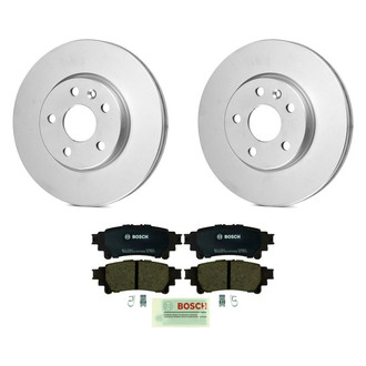 Bosch® - QuietCast™ Premium 1-Piece Brake Kit with Ceramic Brake Pads
