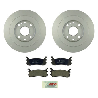 Bosch® - QuietCast™ Premium 1-Piece Brake Kit with Organic Brake Pads
