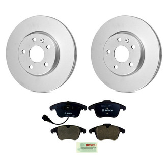 Bosch® - QuietCast™ Premium 1-Piece Brake Kit with Organic Brake Pads