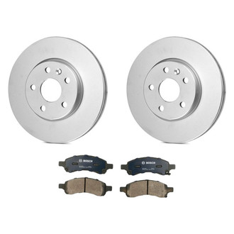 Bosch® - QuietCast™ Premium 1-Piece Brake Kit with Organic Brake Pads