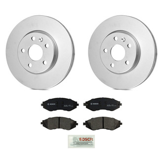 Bosch® - QuietCast™ Premium 1-Piece Brake Kit with Ceramic Brake Pads