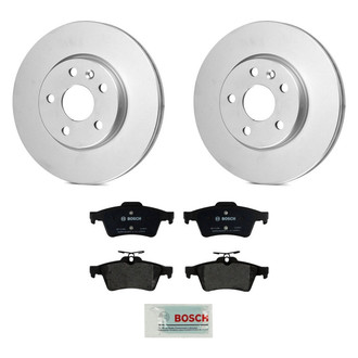 Bosch® - QuietCast™ Premium 1-Piece Brake Kit with Organic Brake Pads