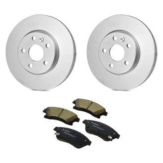 Bosch® - QuietCast™ Premium 1-Piece Brake Kit with Ceramic Brake Pads