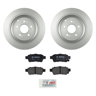 Bosch® - QuietCast™ Premium 1-Piece Brake Kit with Organic Brake Pads