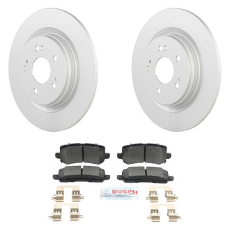 Bosch® - QuietCast™ Premium 1-Piece Brake Kit with Ceramic Brake Pads