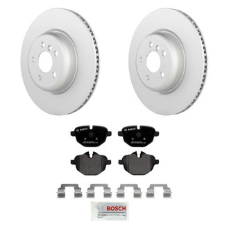 Bosch® - QuietCast™ Premium 1-Piece Brake Kit with Organic Brake Pads