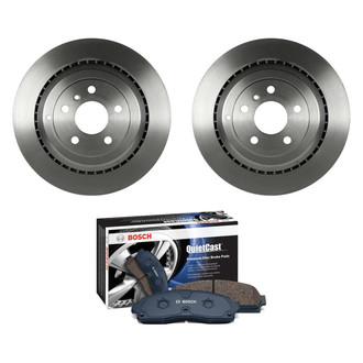 Bosch® - QuietCast™ Premium 1-Piece Brake Kit with Ceramic Brake Pads