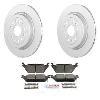 Bosch® - QuietCast™ Premium 1-Piece Brake Kit with Ceramic Brake Pads