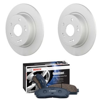 Bosch® - QuietCast™ Premium 1-Piece Brake Kit with Ceramic Brake Pads