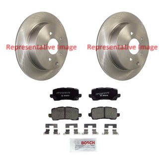 Bosch® - QuietCast™ Premium 1-Piece Brake Kit with Ceramic Brake Pads