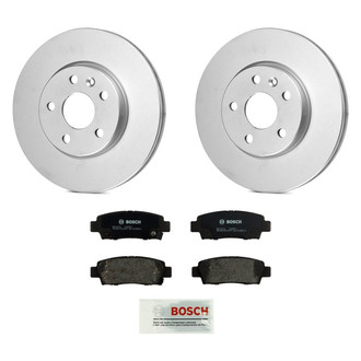 Bosch® - QuietCast™ Premium 1-Piece Brake Kit with Organic Brake Pads