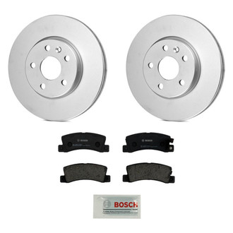 Bosch® - QuietCast™ Premium 1-Piece Brake Kit with Organic Brake Pads