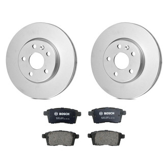 Bosch® - QuietCast™ Premium 1-Piece Brake Kit with Organic Brake Pads