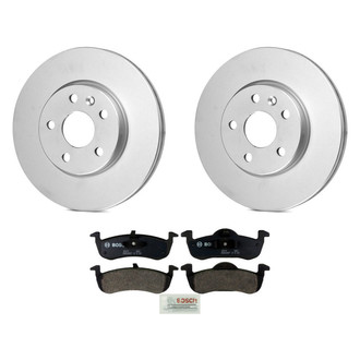 Bosch® - QuietCast™ Premium 1-Piece Brake Kit with Organic Brake Pads