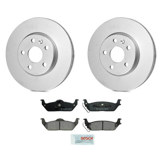 Bosch® - QuietCast™ Premium 1-Piece Brake Kit with Ceramic Brake Pads