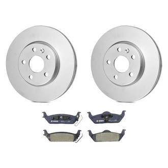 Bosch® - QuietCast™ Premium 1-Piece Brake Kit with Organic Brake Pads