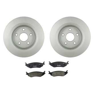 Bosch® - QuietCast™ Premium 1-Piece Brake Kit with Organic Brake Pads