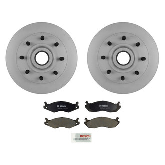 Bosch® - QuietCast™ Premium 1-Piece Brake Kit with Organic Brake Pads