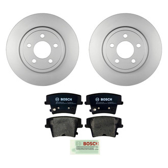 Bosch® - QuietCast™ Premium 1-Piece Brake Kit with Organic Brake Pads