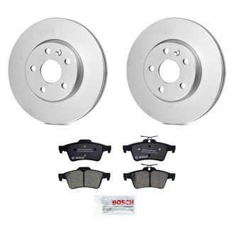 Bosch® - QuietCast™ Premium 1-Piece Brake Kit with Ceramic Brake Pads