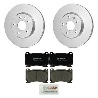 Bosch® - QuietCast™ Premium 1-Piece Brake Kit with Organic Brake Pads