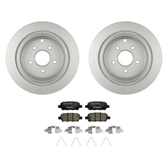Bosch® - QuietCast™ Premium 1-Piece Brake Kit with Ceramic Brake Pads