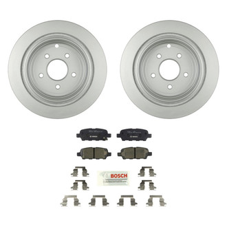 Bosch® - QuietCast™ Premium 1-Piece Brake Kit with Ceramic Brake Pads